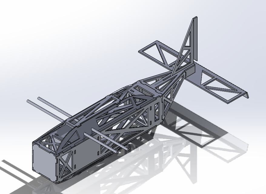 SolidWorks CAD model of SAE Aircraft